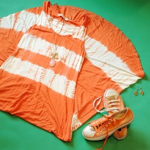 Orange Tie Dye Dress